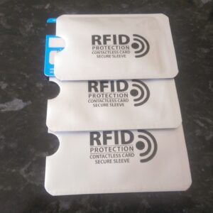 Contactless card protection sleeves